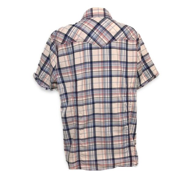 True Religion Plaid Western Cotton Button Down Shirt Men’s XXL - Picture 2 of 5